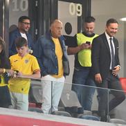 Dan Șucu, Anghel Iordănescu, Răzvan Burleanu, Mirel Rădoi și Viorel Moldovan, la România - Lituania, foto: Raed Krishan (GSP)