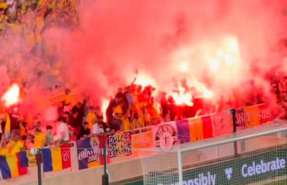 Ultrașii României au aprins din nou torțe pe stadion. Ce urmează