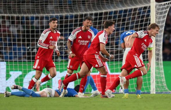 Un singur gol și ploaie de ocazii în Napoli - Arsenal! Suspans până la ultima fază