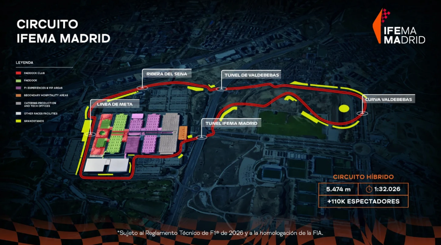 Layout-ul circuitului de la Madrid „Vom fi la limită” » Ce ne așteaptă la Madrid, noua cursă din calendarul F1: cel mai periculos viraj din an?!