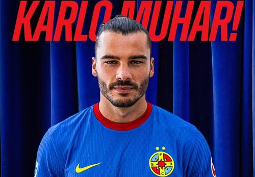 FCSB l-a prezentat oficial pe Karlo Muhar / Foto: Instagram FCSB