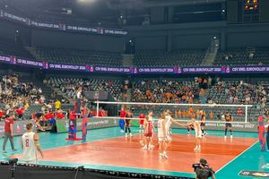 România - Letonia, primul meci de la Campionatul European, la Cluj » Tricolorii câștigă setul secund