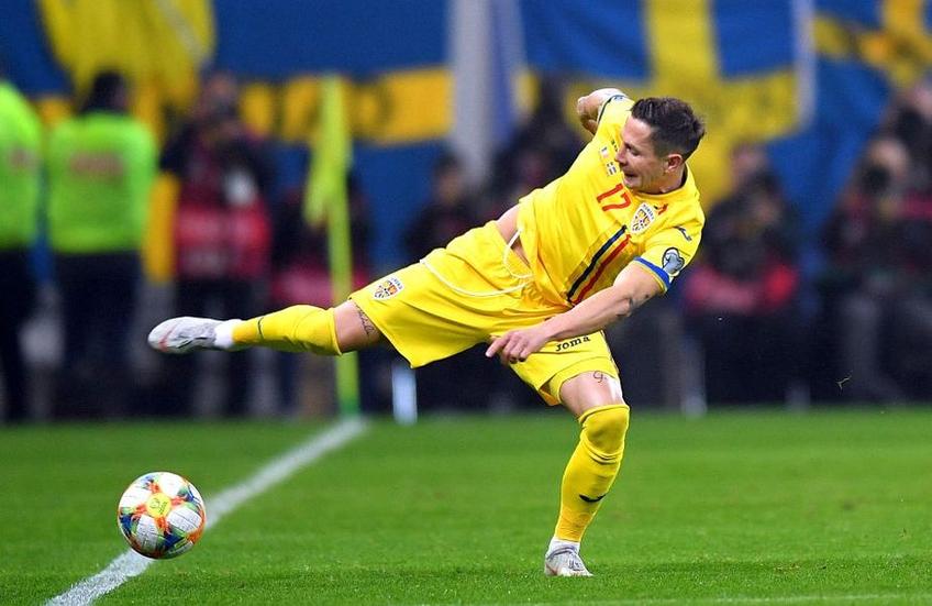 Ciprian Deac a evoluat o repriză în Islanda - România
