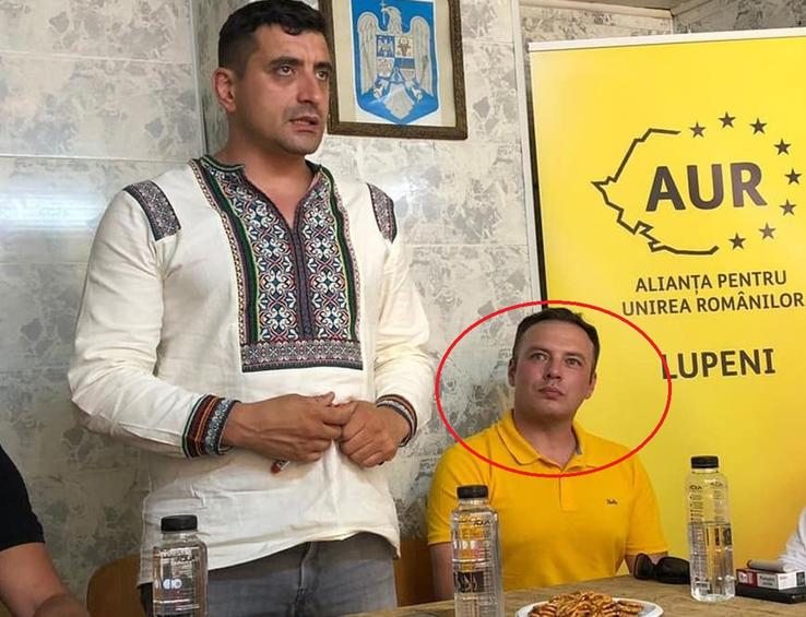 Cristian Cațan (în dreapta), alături de George Simion / Sursă foto: Facebook