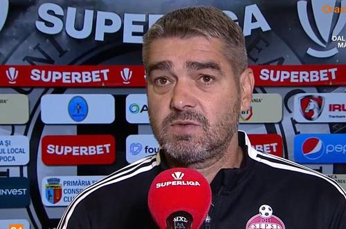 Liviu Ciobotariu, antrenorul lui Sepsi, a analizat înfrângerea cu U Cluj, scor 0-1.