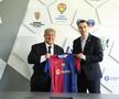 Joan Laporta, la sediul FRF/ foto FRF.ro
