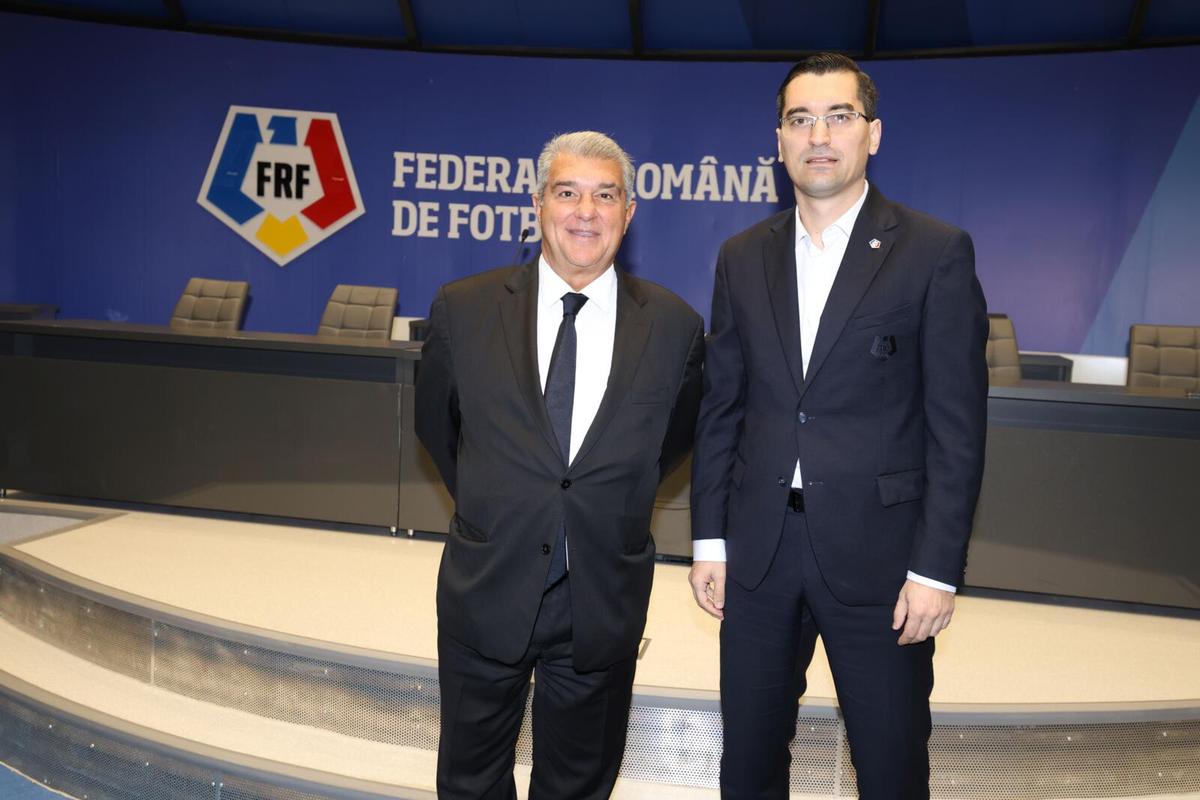 Joan Laporta, la sediul FRF