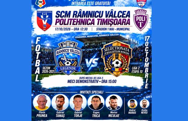 Florin Prunea, Gabriel Tamaș, Marius Niculae, Eugen Trică și Gabriel Torje vin la Râmnicu Vâlcea!