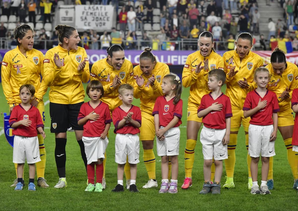 România a fost învinsă de Norvegia, scor 0-2, în prima rundă de play-off pentru Campionatul Mondial feminin