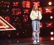 Raluca Oaidă în momentul participării la X-Factor, emisiunea de la Antena 1