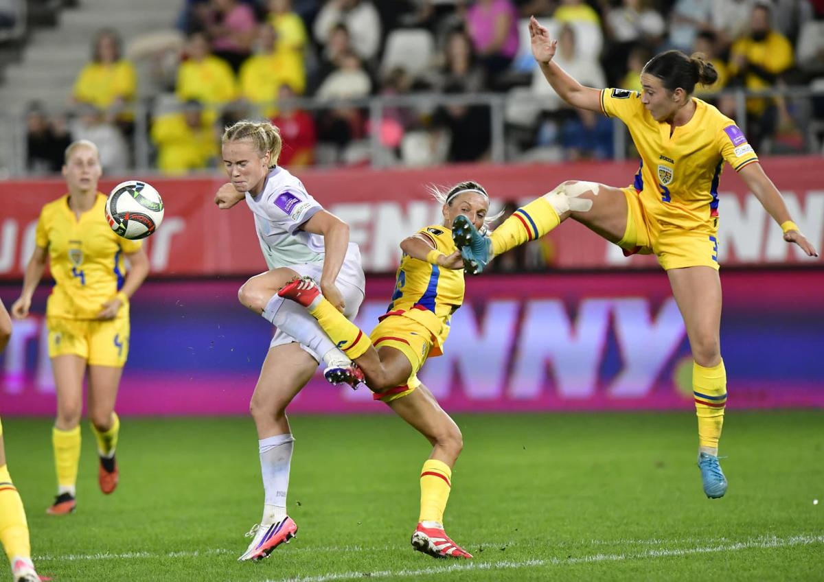România a fost învinsă de Norvegia, scor 0-2, în prima rundă de play-off pentru Campionatul Mondial feminin