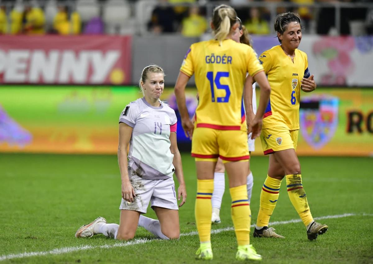 România a fost învinsă de Norvegia, scor 0-2, în prima rundă de play-off pentru Campionatul Mondial feminin