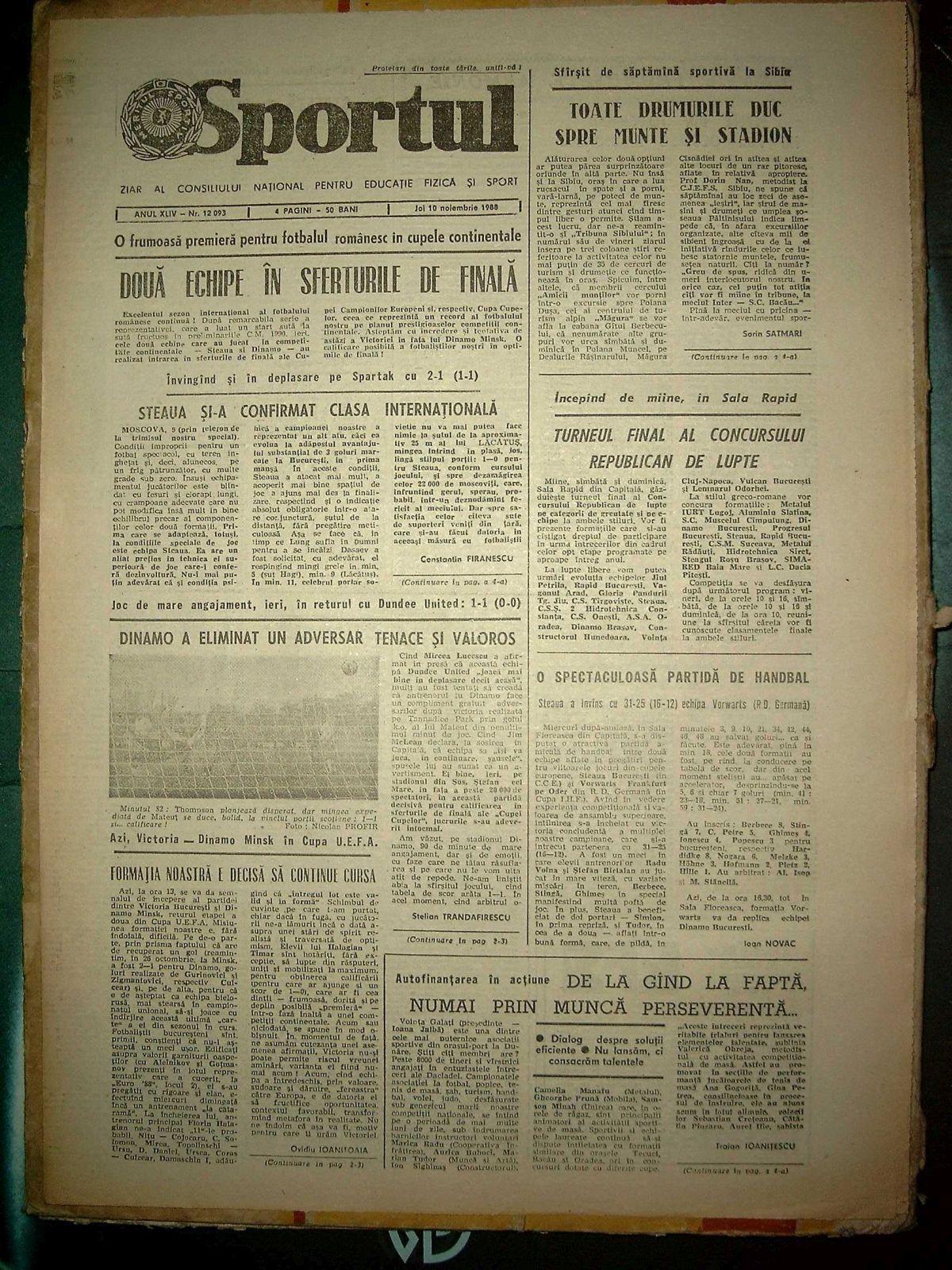 33 de ani de la ultimul mare meci european al lui Belodedici la Steaua