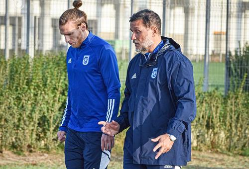Nicolo Napoli, astăzi, la baza clubului // sursă foto: Facebook @ Fotbal Club Universitatea 1948