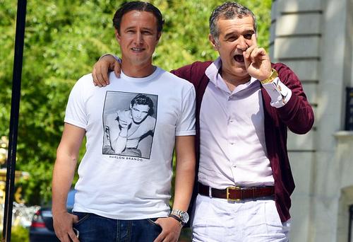 Gigi Becali, alături de Laurențiu Reghecampf