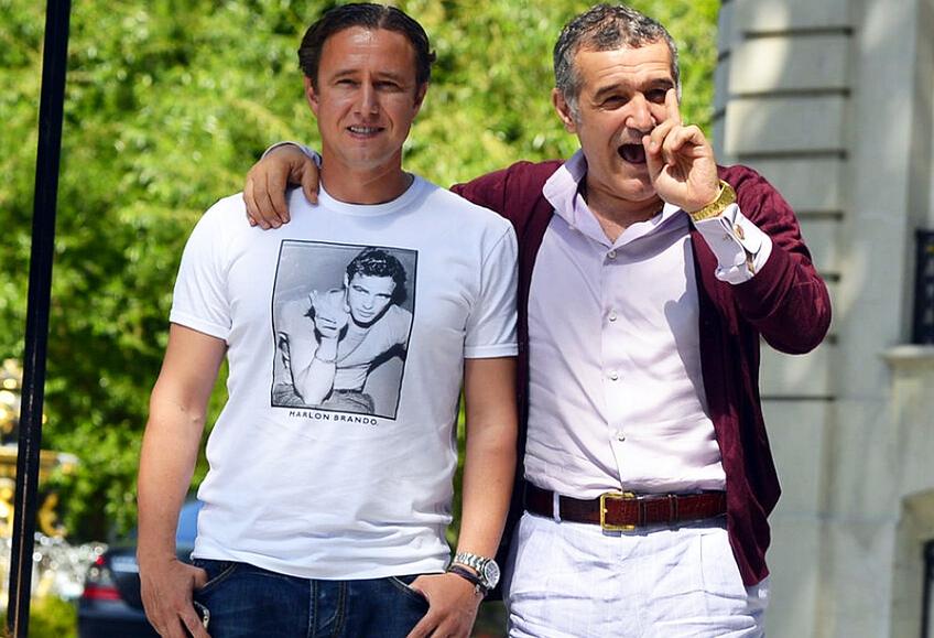 Gigi Becali, alături de Laurențiu Reghecampf