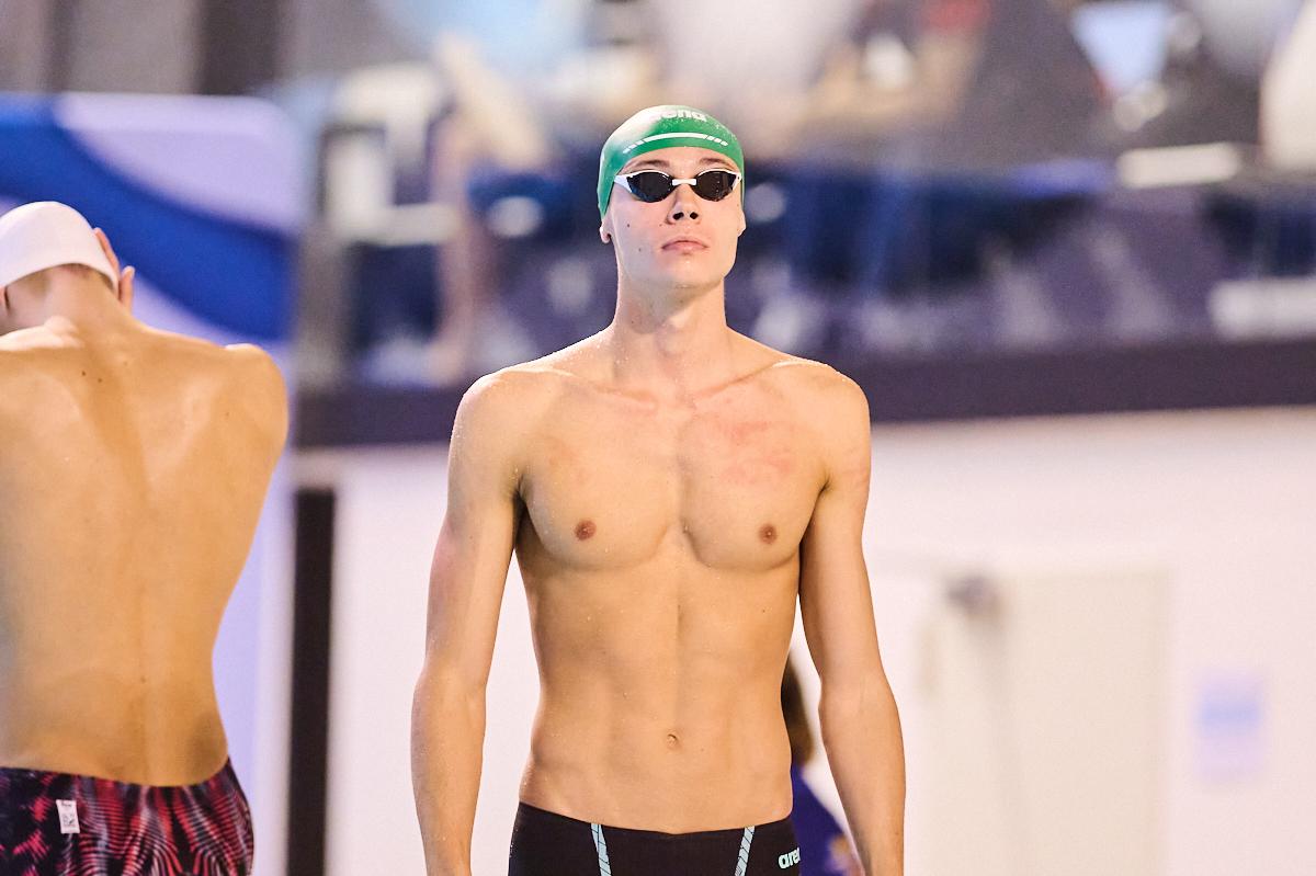 FOTO David Popovici, primul loc în finala de la 100m liber la Campionatele Naționale în bazin scurt