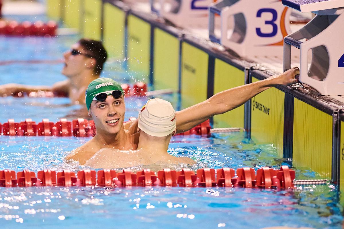 FOTO David Popovici, primul loc în finala de la 100m liber la Campionatele Naționale în bazin scurt