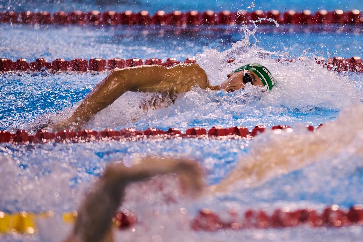 FOTO David Popovici, primul loc în finala de la 100m liber la Campionatele Naționale în bazin scurt