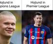 Hojlund, comparat cu Lewandowski în meciurile de Premier League. Polonezul nu a mai marcat de 6 meciuri