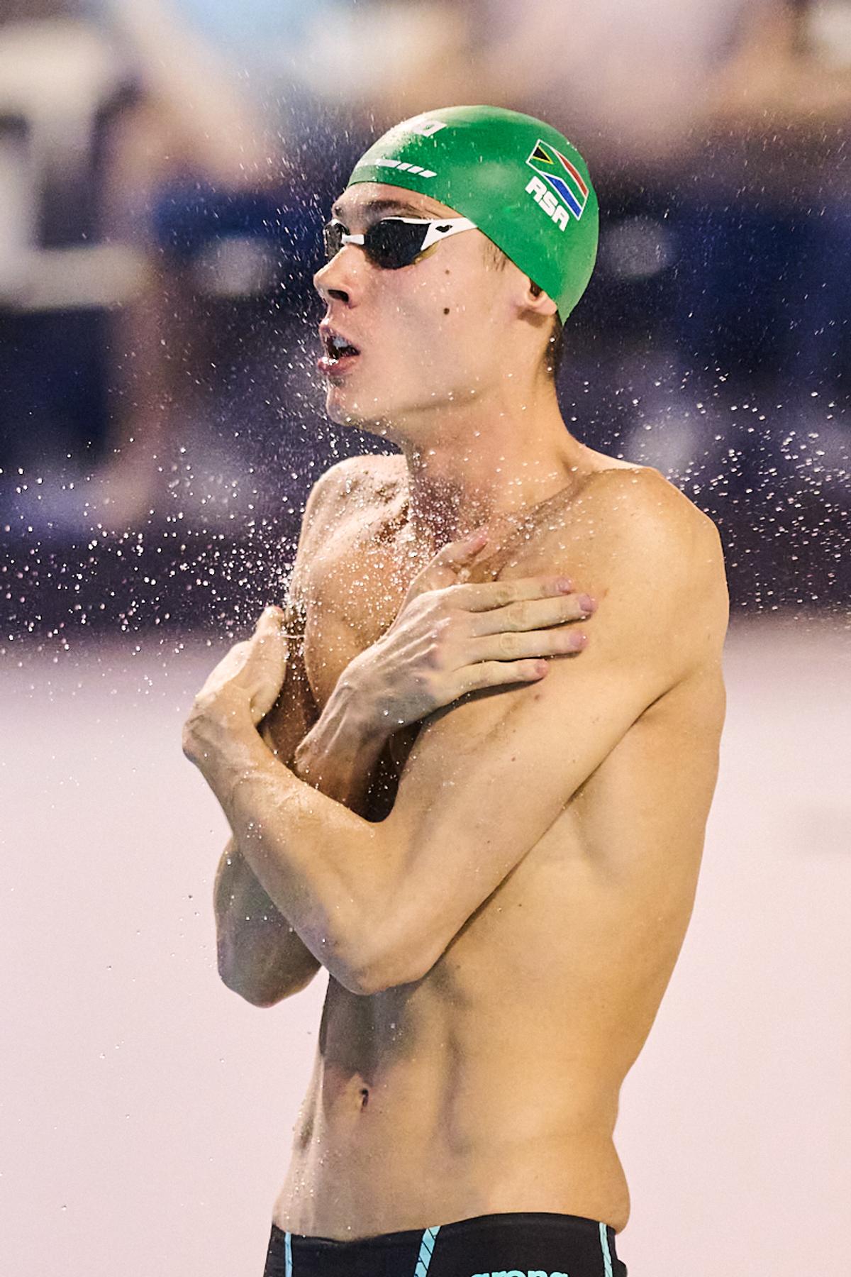 FOTO David Popovici, primul loc în finala de la 100m liber la Campionatele Naționale în bazin scurt