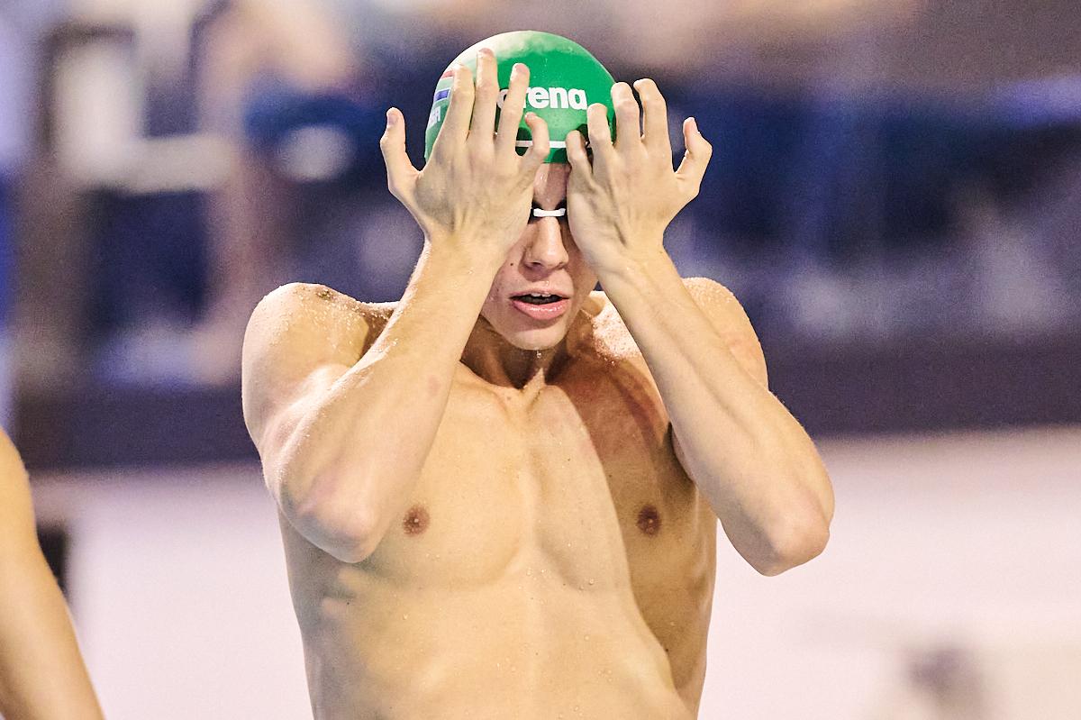 FOTO David Popovici, primul loc în finala de la 100m liber la Campionatele Naționale în bazin scurt