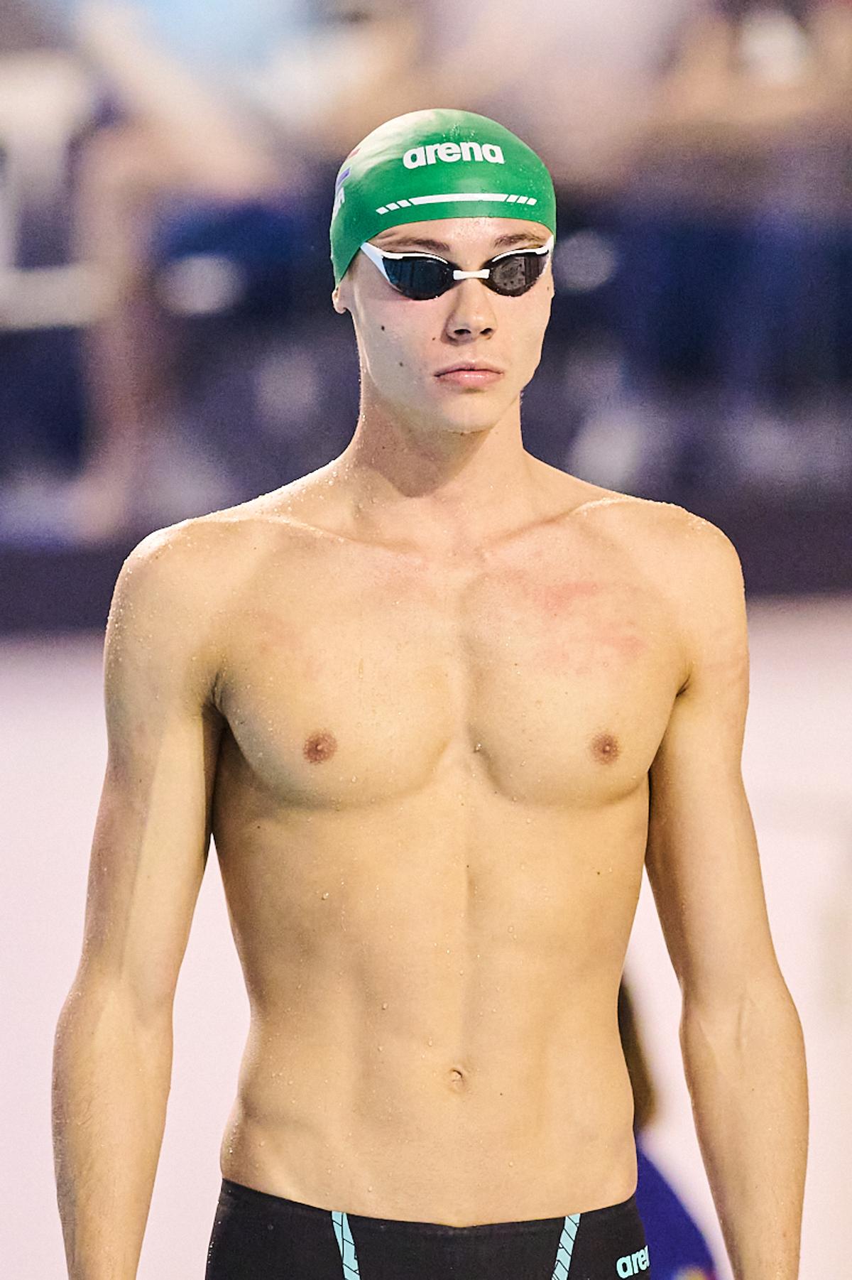 FOTO David Popovici, primul loc în finala de la 100m liber la Campionatele Naționale în bazin scurt