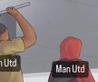 Internetul a „erupt” » Cele mai tari glume după ce United a ajuns ultima în grupa de UCL