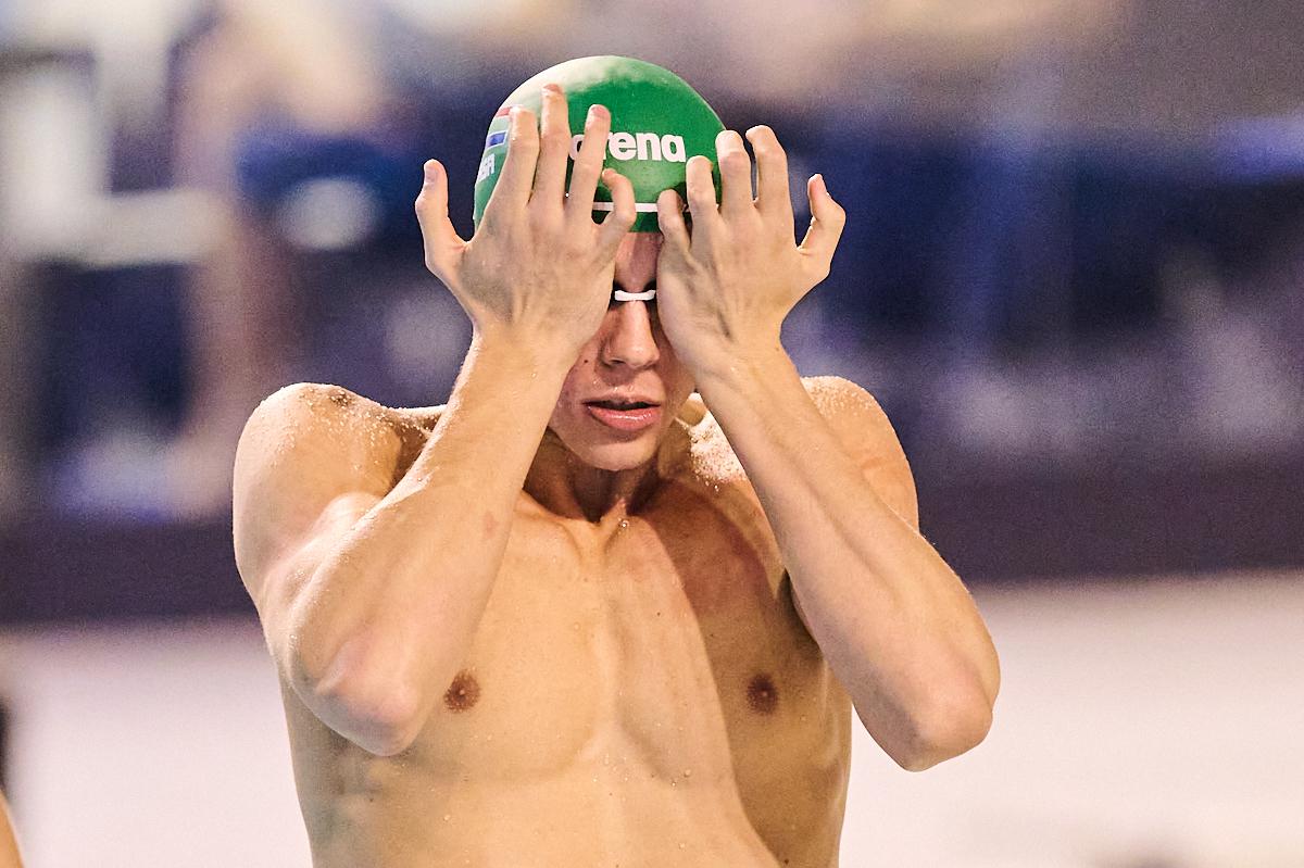 FOTO David Popovici, primul loc în finala de la 100m liber la Campionatele Naționale în bazin scurt