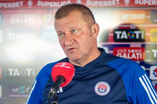 Dorinel Munteanu, antrenor Oțelul Galați / foto: https://www.facebook.com/SCOtelulGalati/