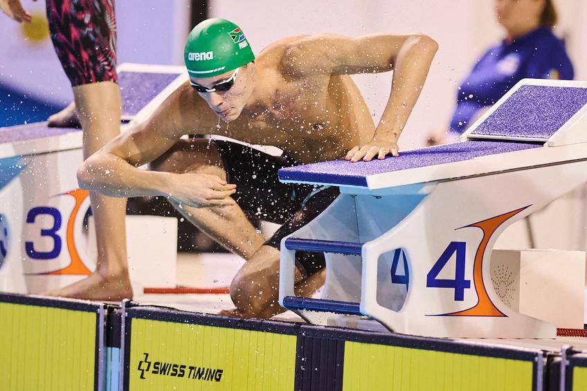 David Popovici, primul loc în finala de la 100m liber la Campionatele Naționale în bazin scurt / foto: Raed Krishan