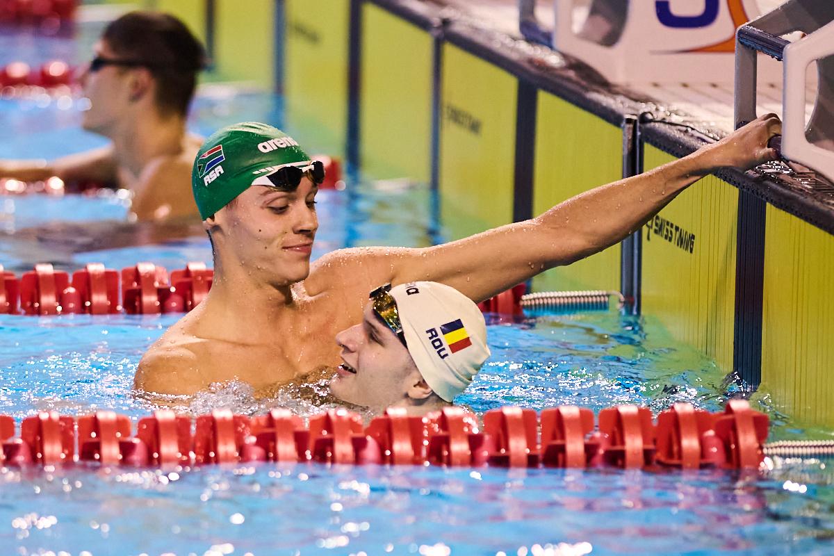 David Popovici, primul loc în finala de la 100 m liber la Campionatele Naționale în bazin scurt. E din nou campion național!