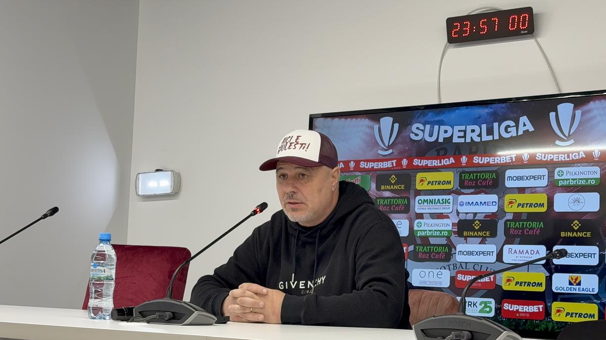 Marius Șumudică, la Rapid - UTA // FOTO: GSP