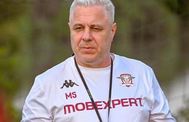 Marius Șumudică pune pariu pe jucătorul Rapidului: „Va fi titularul naționalei. E în ascensiune, de când lucrez cu el”