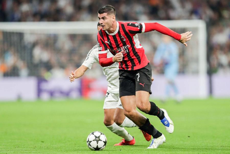 Alvaro Morata, în tricoul lui AC Milan / Foto: Imago În orele până la meciul de Europa League, Galatasaray negociază un transfer răsunător!
