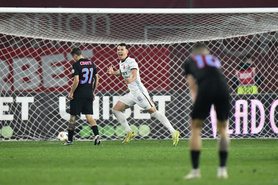 Luca Stancu, după golul cu FCSB // foto: Cristi Preda (GSP) Situație halucinantă! Noul transfer al celor de la FCSB are contract semnat și cu altă echipă din Superligă