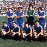 Echipa de start a Craiovei de la meciul cu Olimpiakos, din 1984