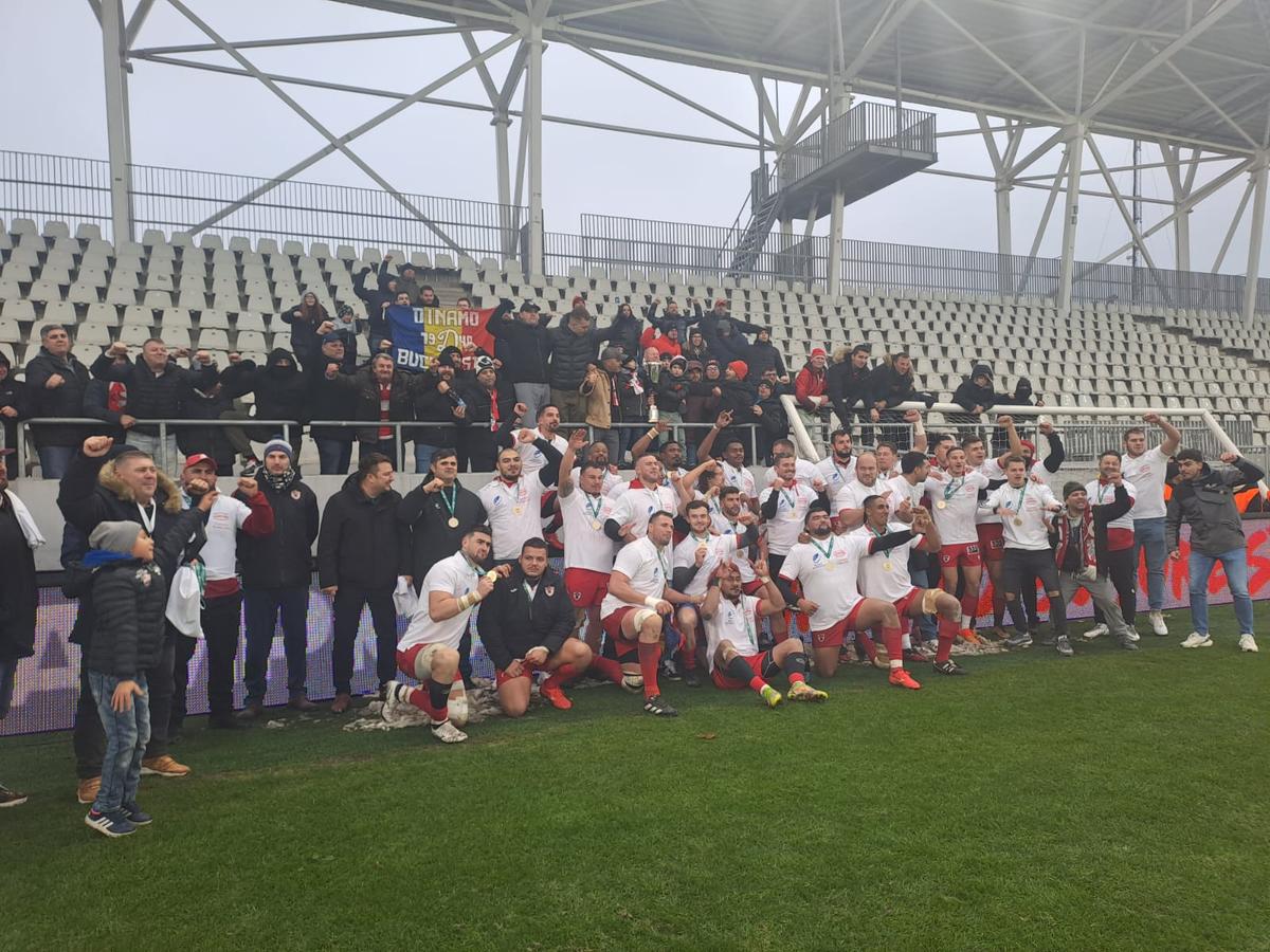 Dinamo, campioană națională la rugby! Buldogii o întorc pe Știința Baia Mare în ultimele minute și încheie seceta de 15 ani