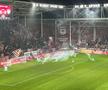 S-au aruncat torțe și petarde în Rapid - FC Voluntari