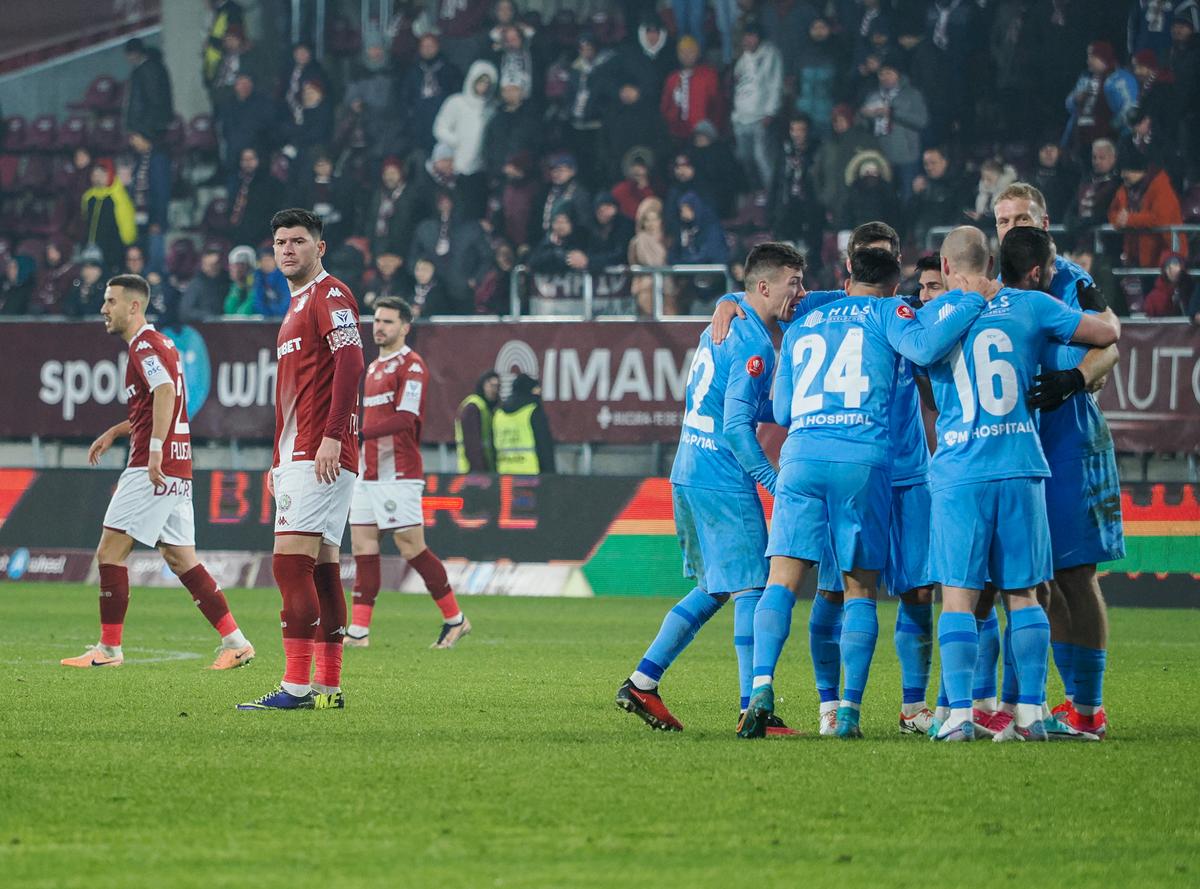 Rapid București - FC Voluntari - cele mai tari imagini ale duelului din Giulești - 12 decembrie 2023