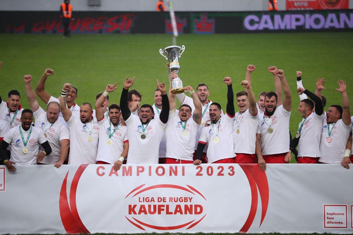 Dinamo, campioană națională la rugby! Buldogii o întorc pe Știința Baia Mare în ultimele minute și încheie seceta de 15 ani