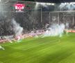 S-au aruncat torțe și petarde în Rapid - FC Voluntari
