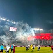 Atmosfera de la derby-ul Clujului / Sursă foto: Facebook@ Noemi Adrienn