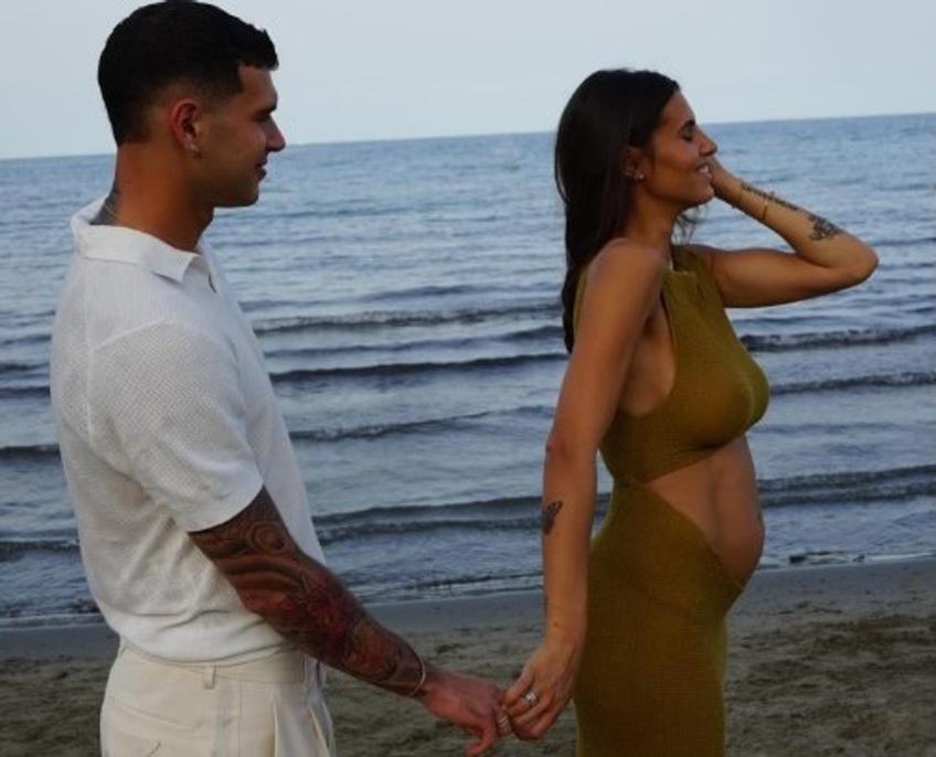 Pietro Pellegri, alături de iubita sa gravidă, Carolina Stramare / Foto: Instagram
