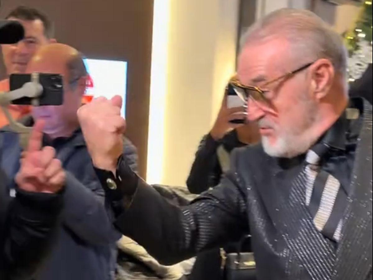 Gigi Becali a dat nas în nas cu manelistul Tzancă Uraganu
