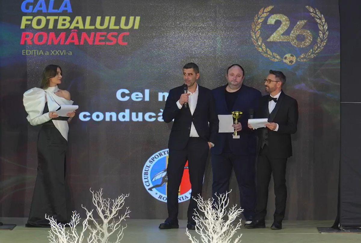 Cine a câștigat trofeul „Antrenorul anului” la gala lui Nicu Gheară