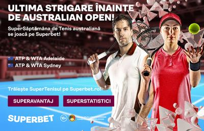 Ultima repetiție înainte de Australian Open! SuperSăptămâna de Tenis la superlativ pe Superbet