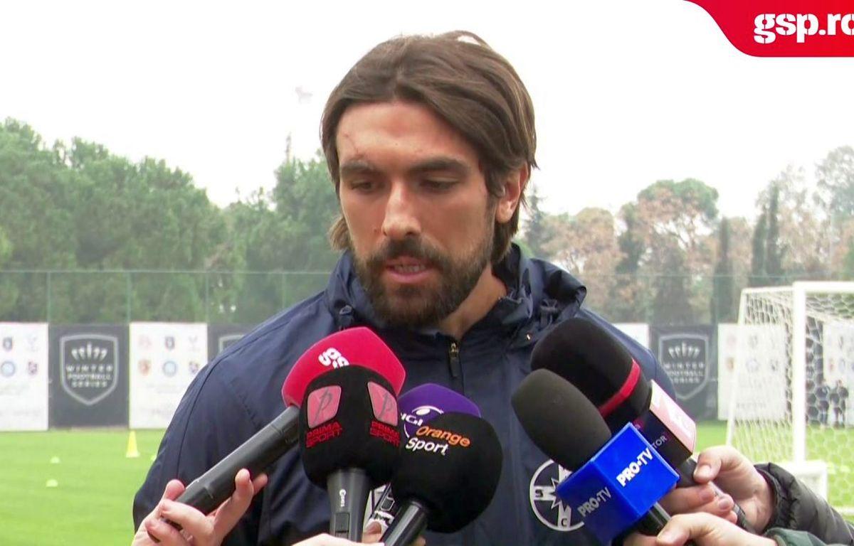 Cicatricea lui Andrea Compagno, după ciocnirea cu Darius Olaru