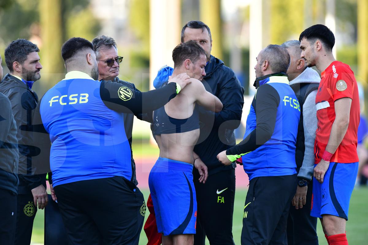Darius Olaru a ieșit accidentat în meciul cu Hamburg