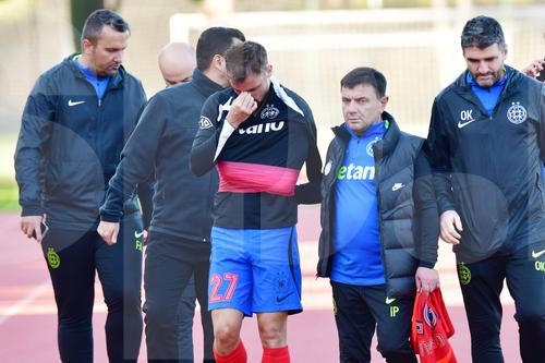 Darius Olaru a ieșit accidentat în meciul cu Hamburger SV / foto: GSP